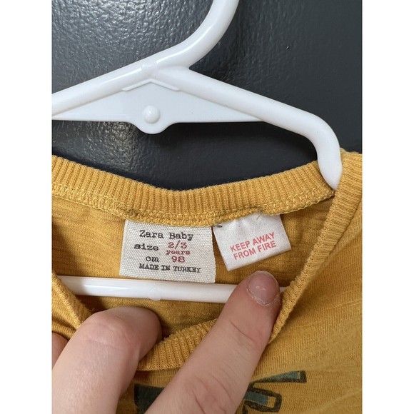 Zara Tactor Long Sleeve Tee Size 2/3 years - Picture 2 of 3